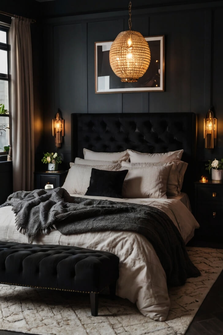 Stylish and Modern Black Bedroom Ideas for a Sophisticated Look